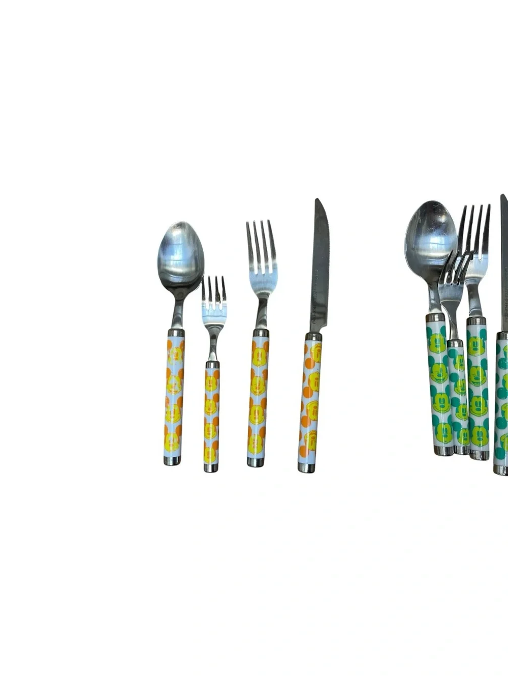 Disney Parks Mickey Mouse Flatware Lot Colorful Silverware Utensils 15 Pc